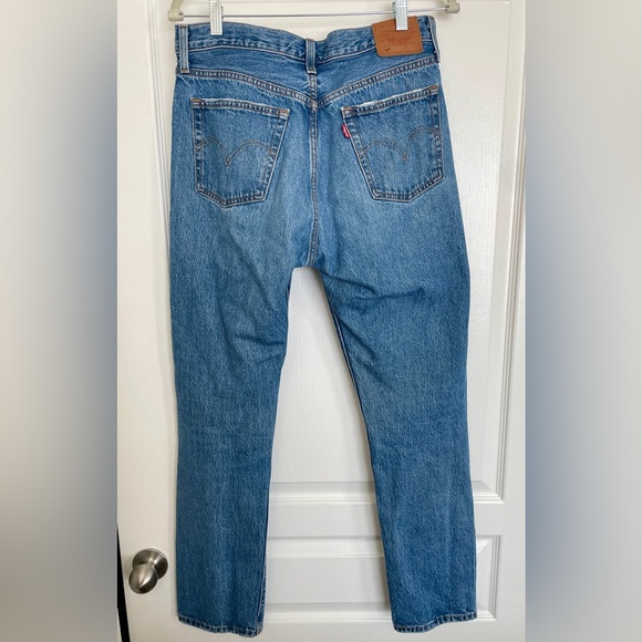 Levi’s Premium 501 Original Fit Women’s Straight Jeans Size 8/10 W29 - Picture 7 of 9